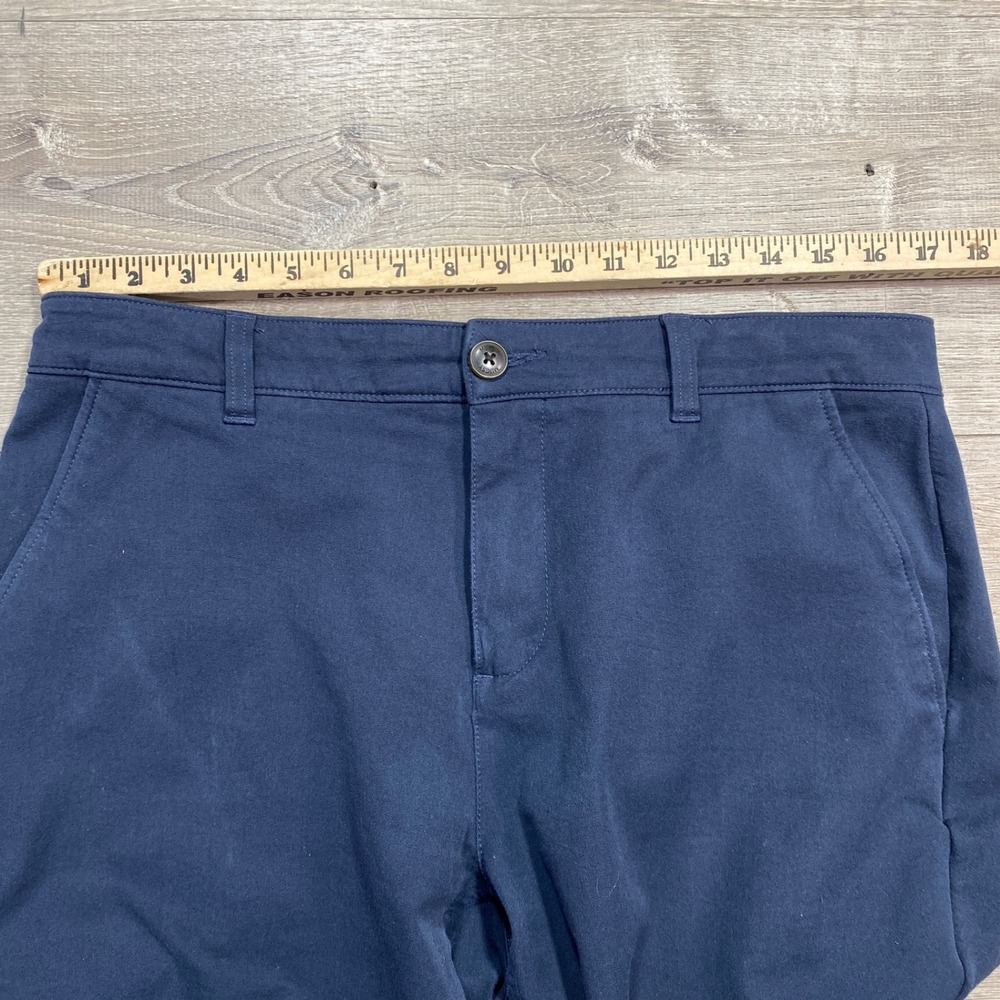 Mugsy‎ Chino Pants Men's 34x32 Navy Blue Flat Front Stretch Golf Casual - Picture 9 of 11